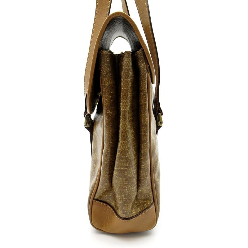 Celine Macadam Handbag Leather Brown — view 3