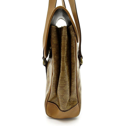 Celine Macadam Handbag Leather Brown — view 3