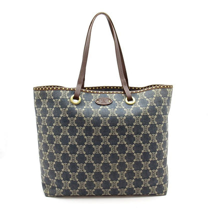 Celine Macadam Tote Bag Denim Leather Blue