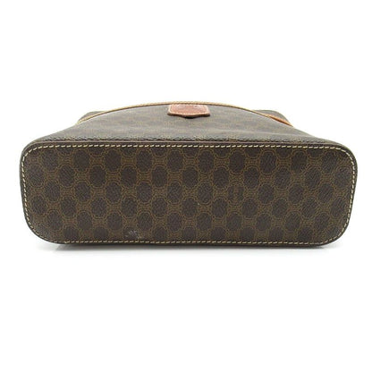 Celine Macadam Vanity Bag Leather Handbag Brown — view 6