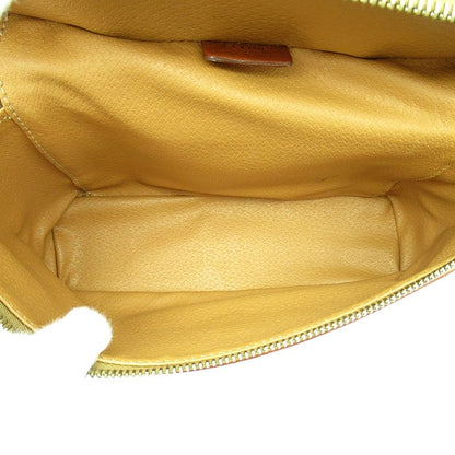 Celine Macadam Vanity Bag Leather Handbag Brown — view 7