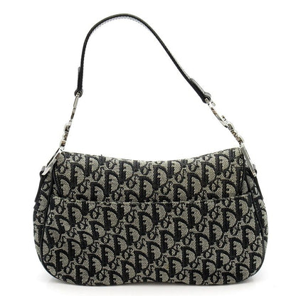 Dior Trotter Double Saddle Bag Canvas Leather Black — view 4