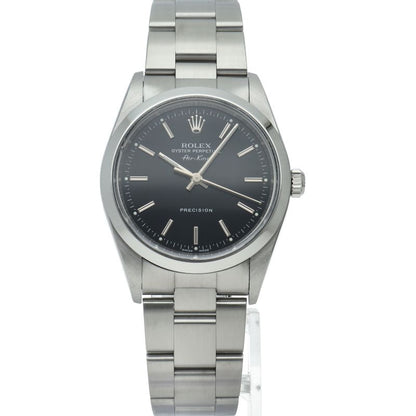 Rolex Air King SS Watch Black OH — view 2