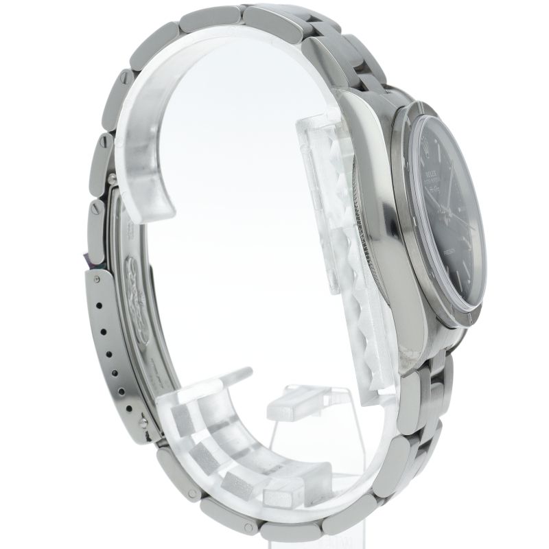 Rolex Air King SS Watch Black — view 4