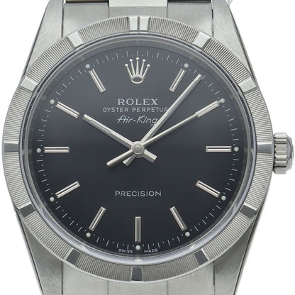Rolex Air King SS Watch Black