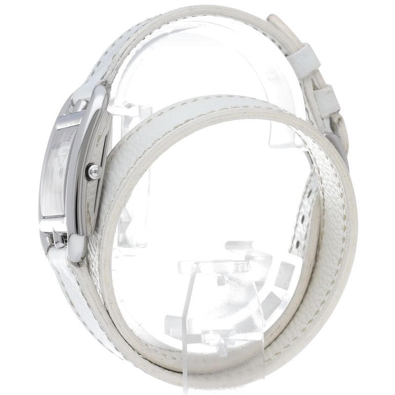 Hermes Cape Cod Double Tour Watch SS Leather Silver — view 3
