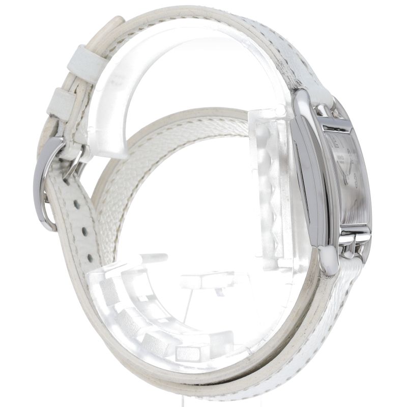 Hermes Cape Cod Double Tour Watch SS Leather Silver — view 4