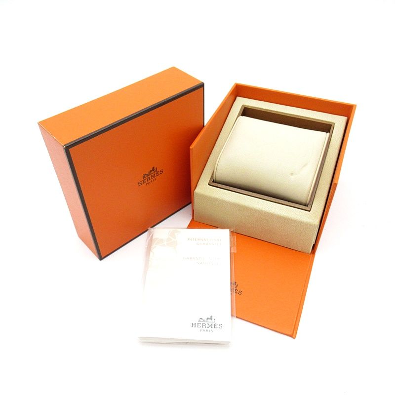 Hermes Cape Cod Double Tour Watch SS Leather Silver — view 6