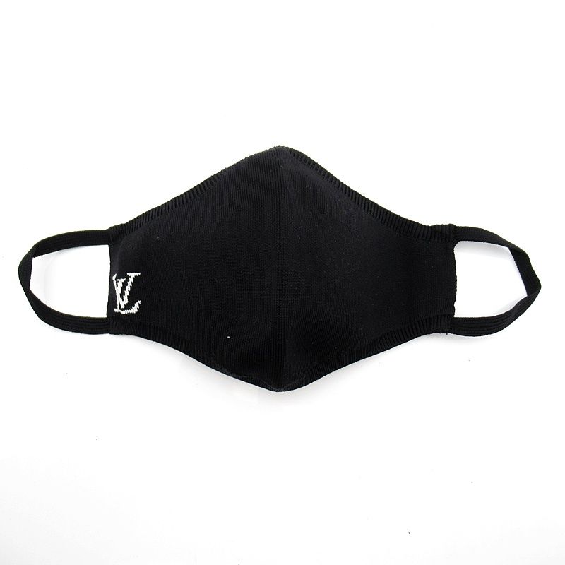 Louis Vuitton LV Initial Mask Maille Nylon Black Shoulder Bag — view 2