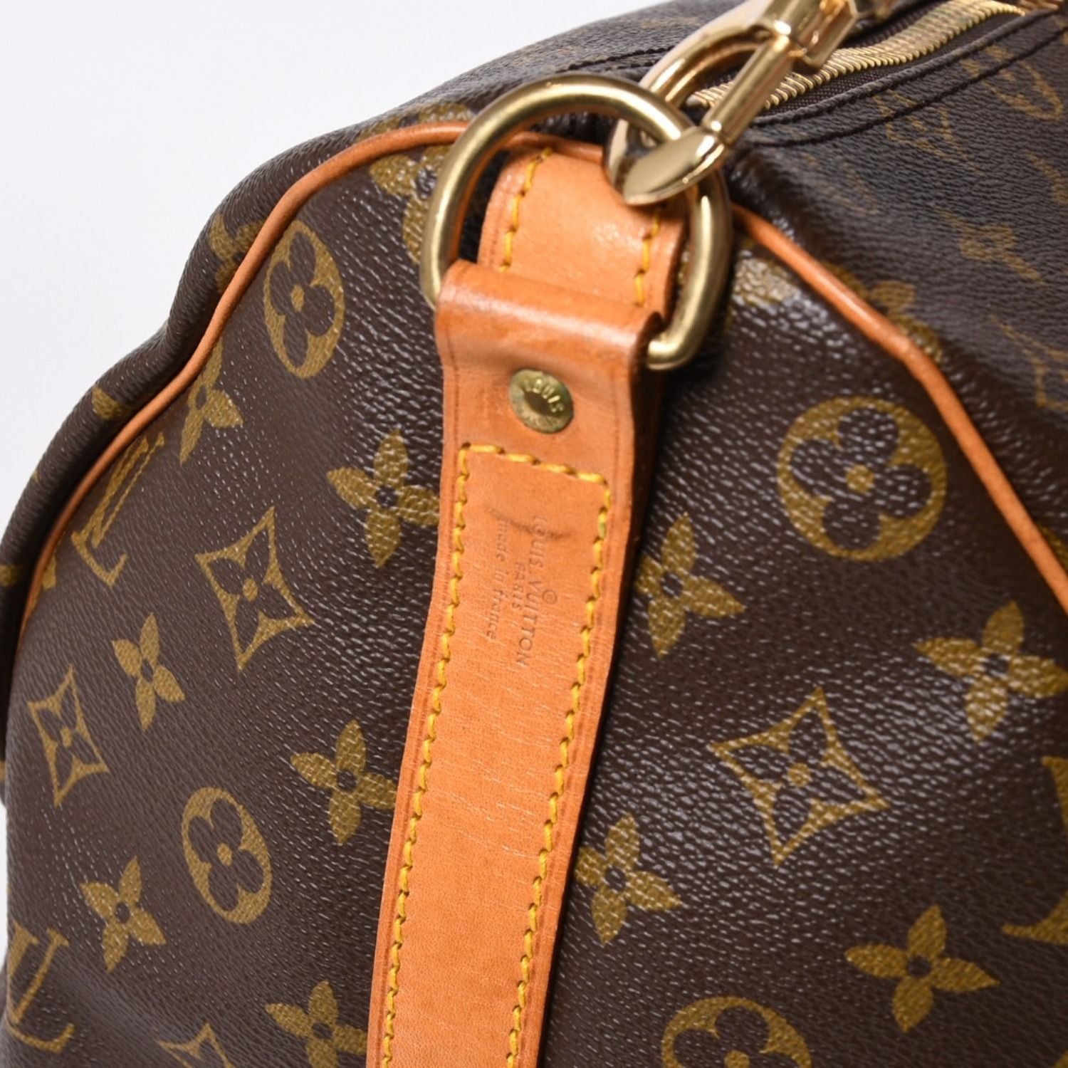 Louis Vuitton Monogram Keepall Bandouliere 50 Brown Boston Bag — view 7