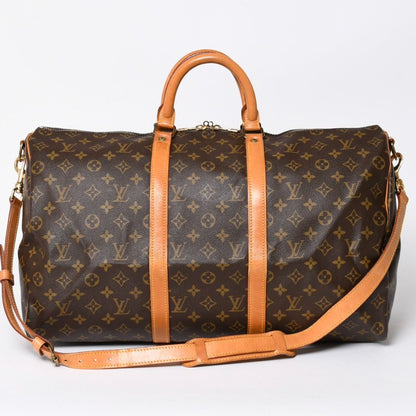 Louis Vuitton Monogram Keepall Bandouliere 50 Brown Boston Bag