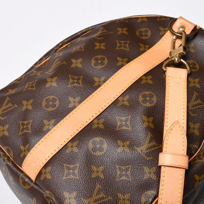 Louis Vuitton Monogram Keepall Bandouliere 55 2-Way Boston Bag Brown Canvas — view 8
