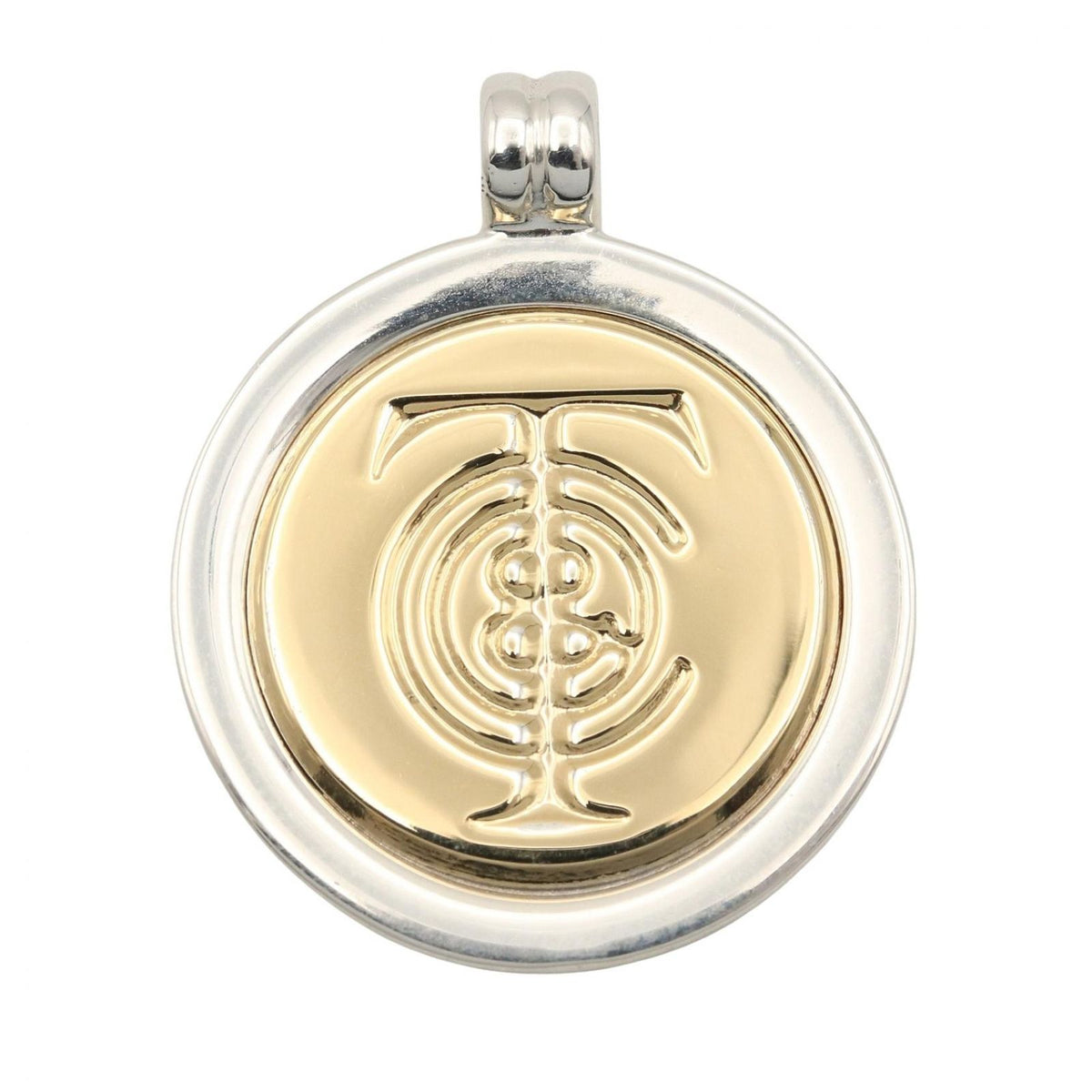 Tiffany & Co Pendant T&c Coin Top Silver