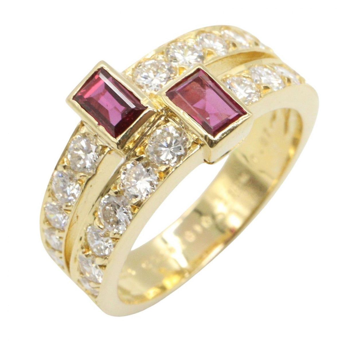 Van Cleef & Arpels Ring Ruby Diamond 18K