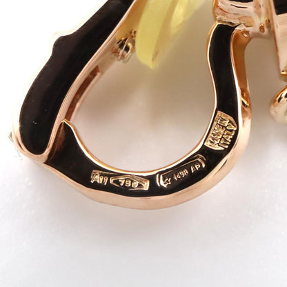 Bvlgari Earrings Pave Diamond 18K Pink Gold — view 4