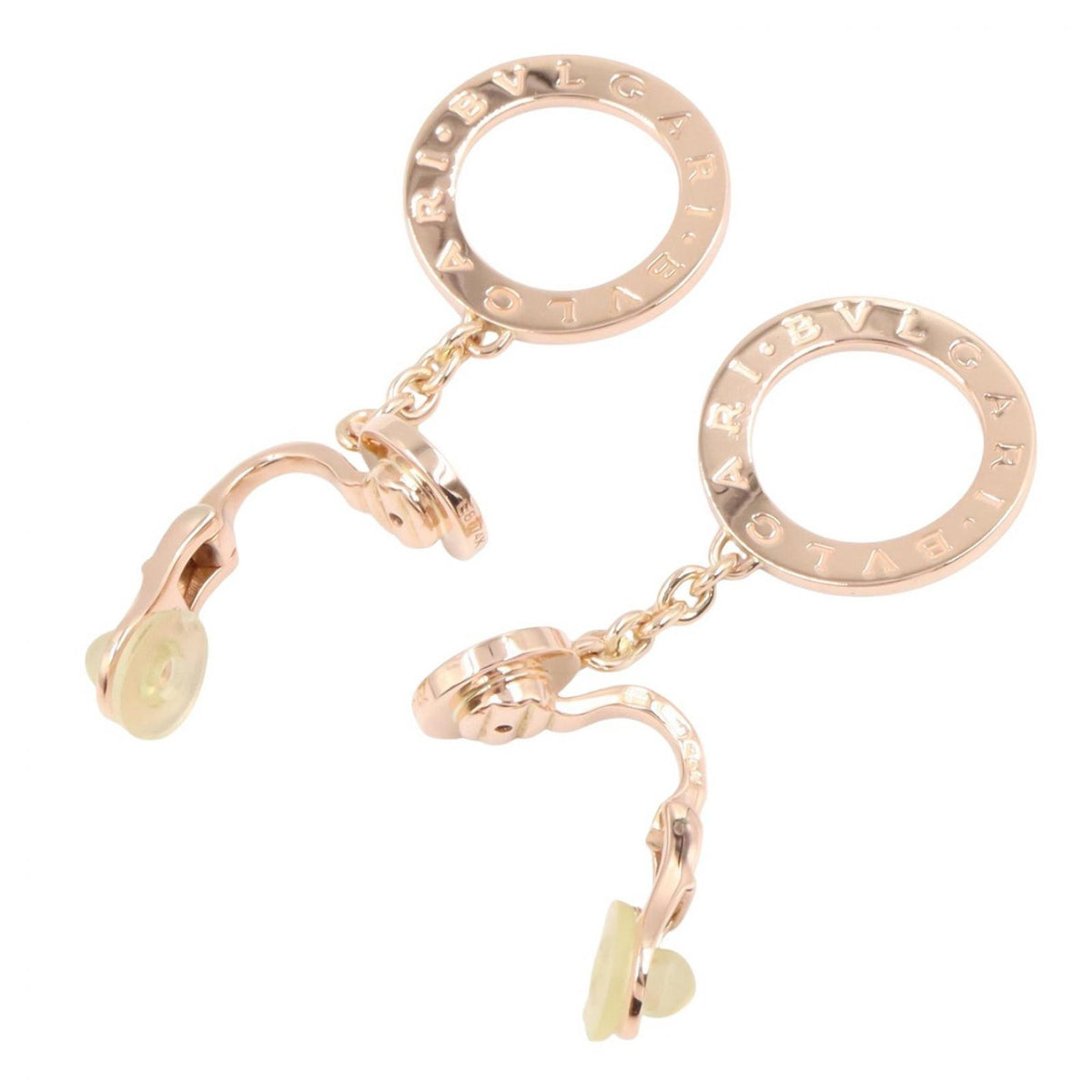 Bvlgari Earrings Pave Diamond 18K Pink Gold — view 3