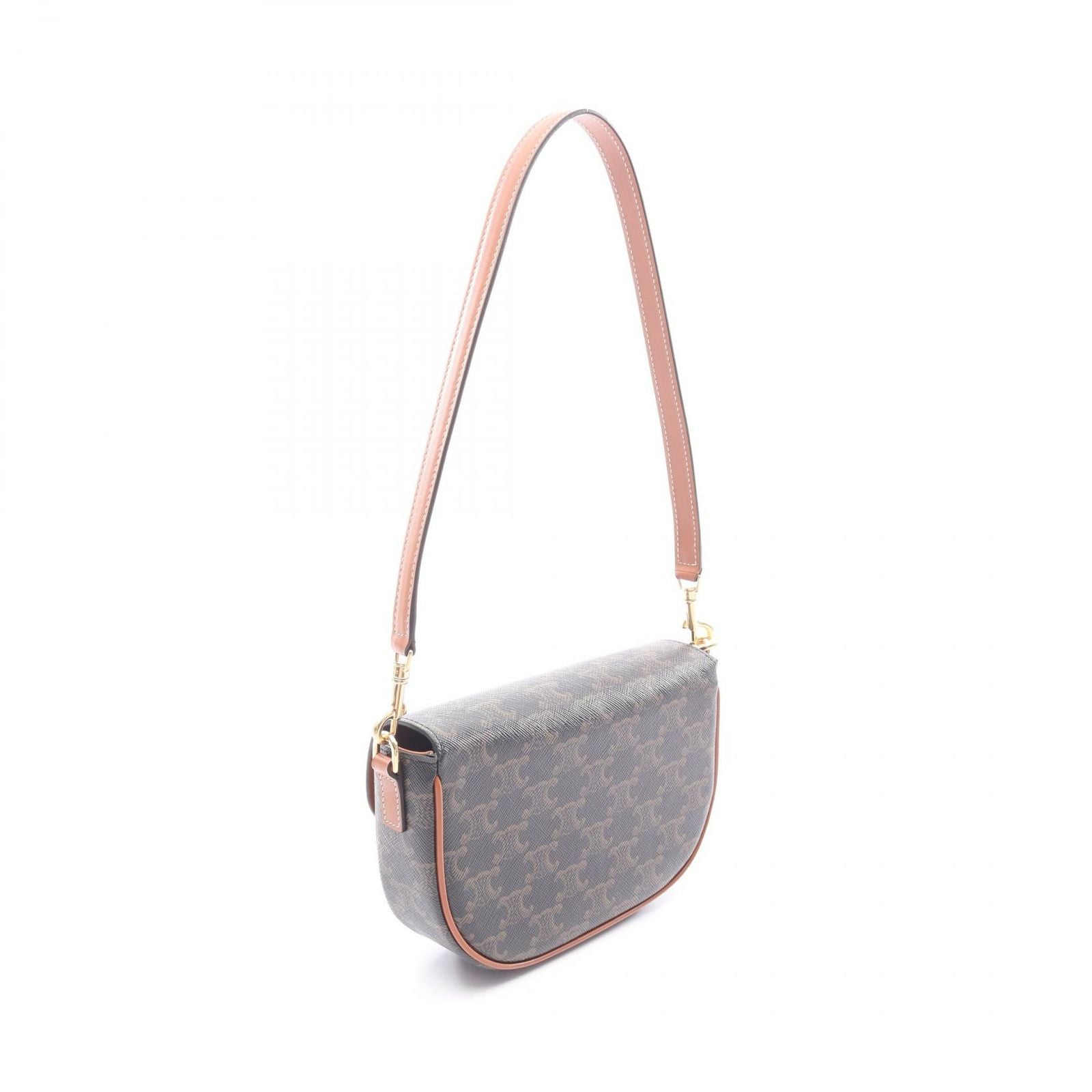 Celine Shoulder Bag Folco Triomphe Leather — view 2
