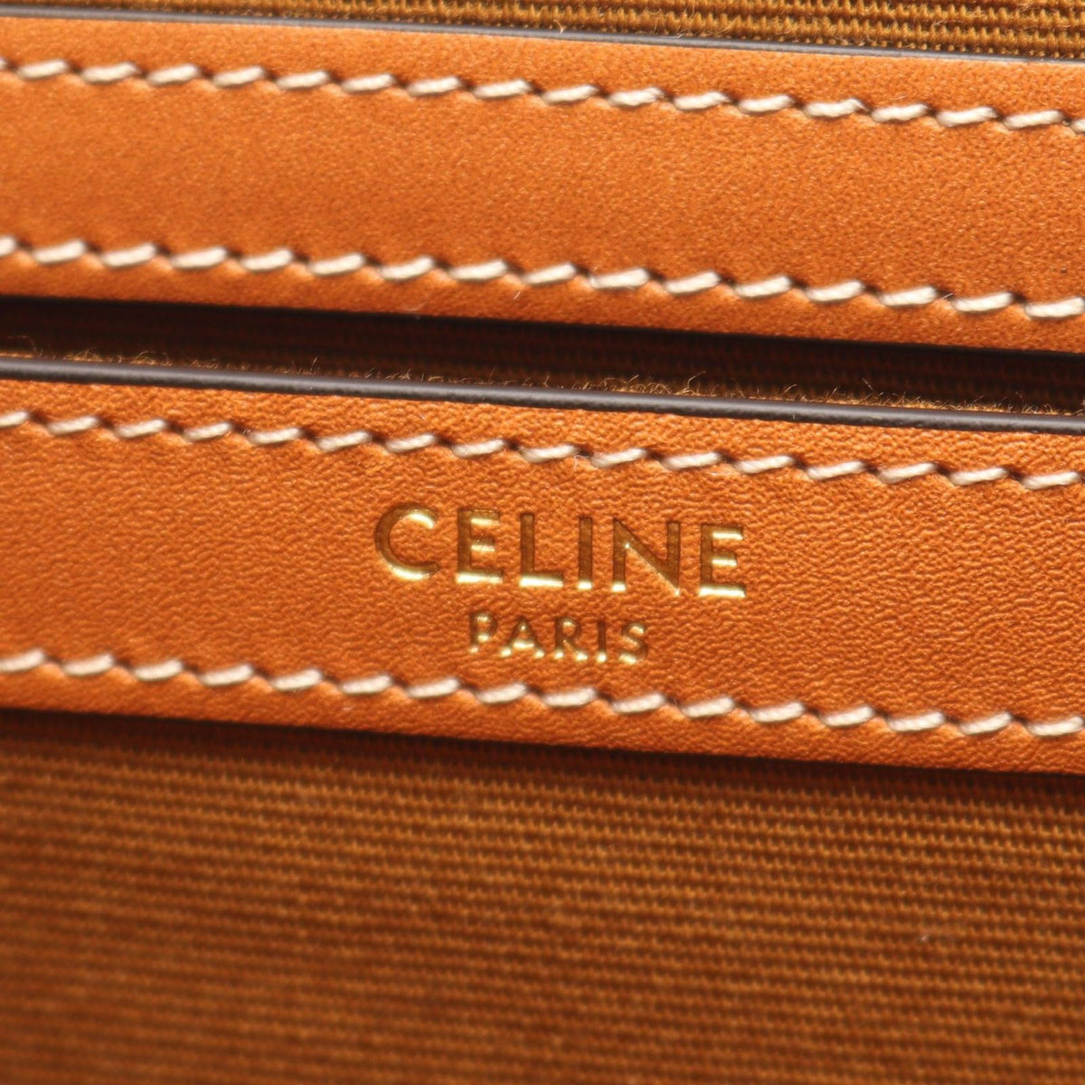Celine Tote Bag Small Square Cabas Triomphe Leather 2-Way Shoulder — view 4