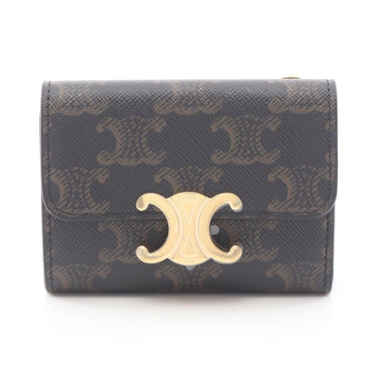 Celine Trifold Wallet Triomphe Leather