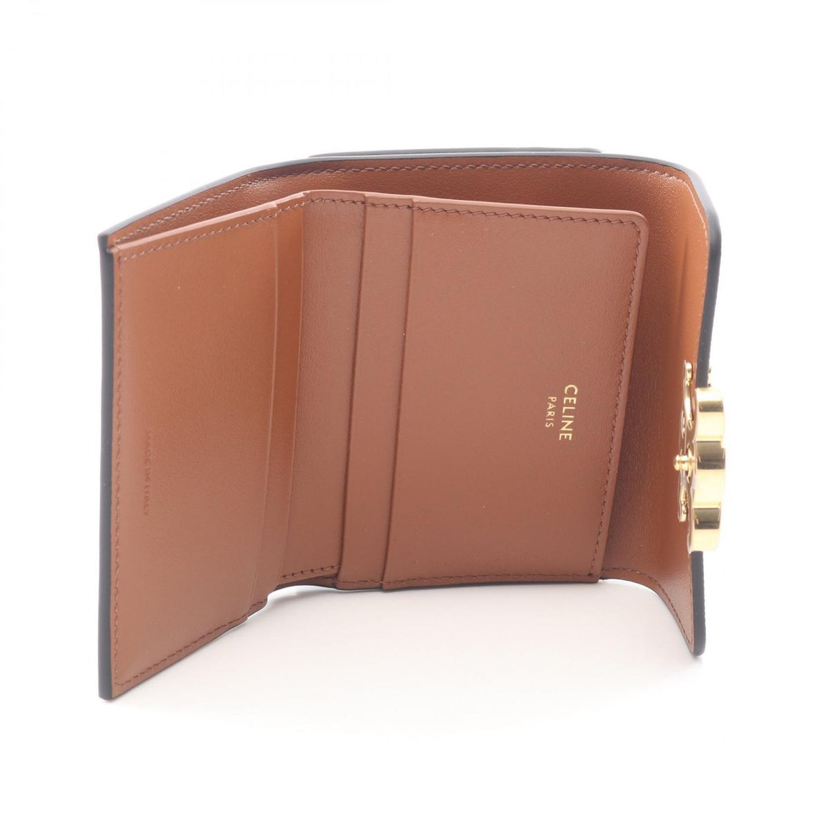 Celine Trifold Wallet Triomphe Leather — view 3