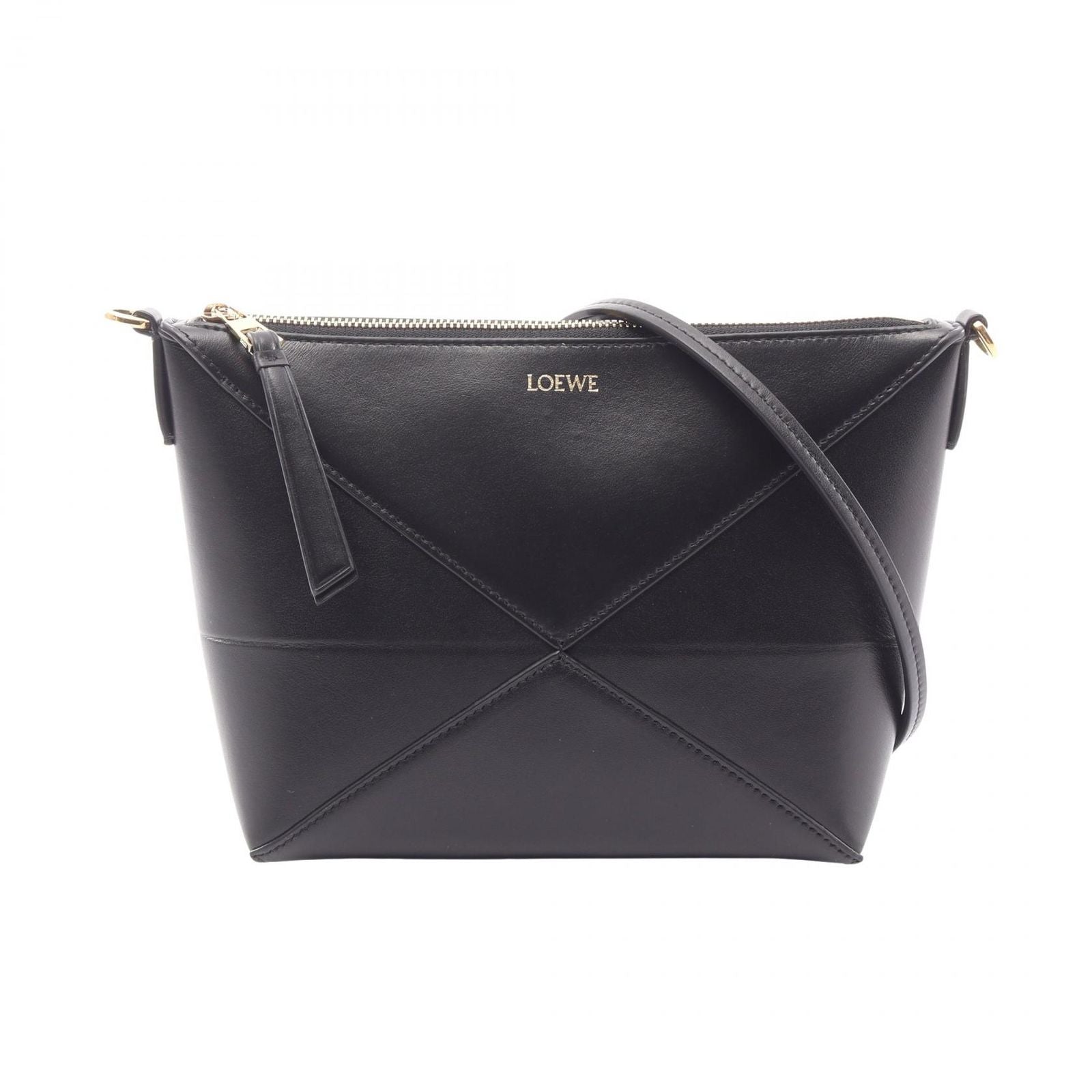 Loewe Clutch Puzzle Fold Pouch Leather Shoulder Bag