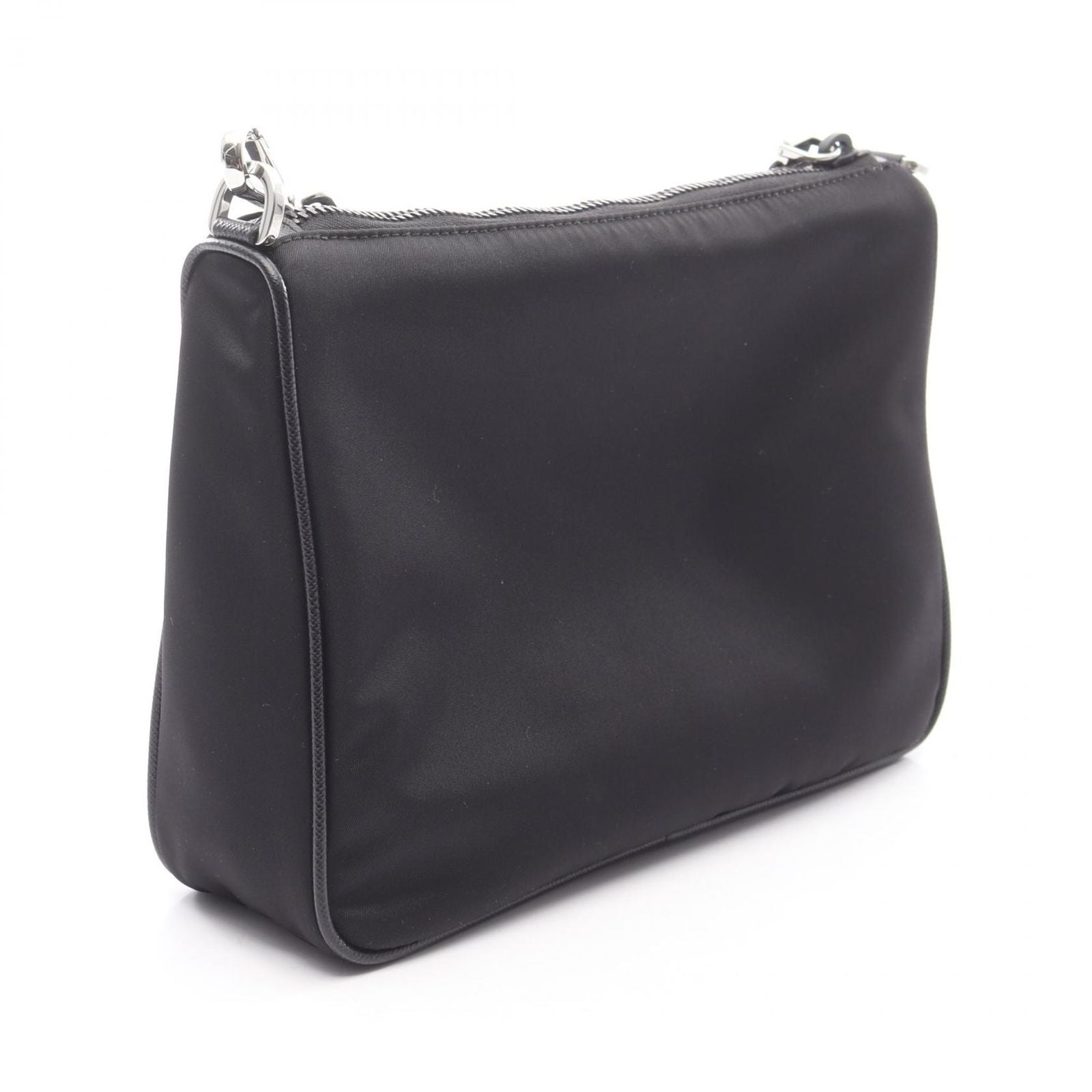 Prada Shoulder Bag Nylon Saffiano Leather — view 2