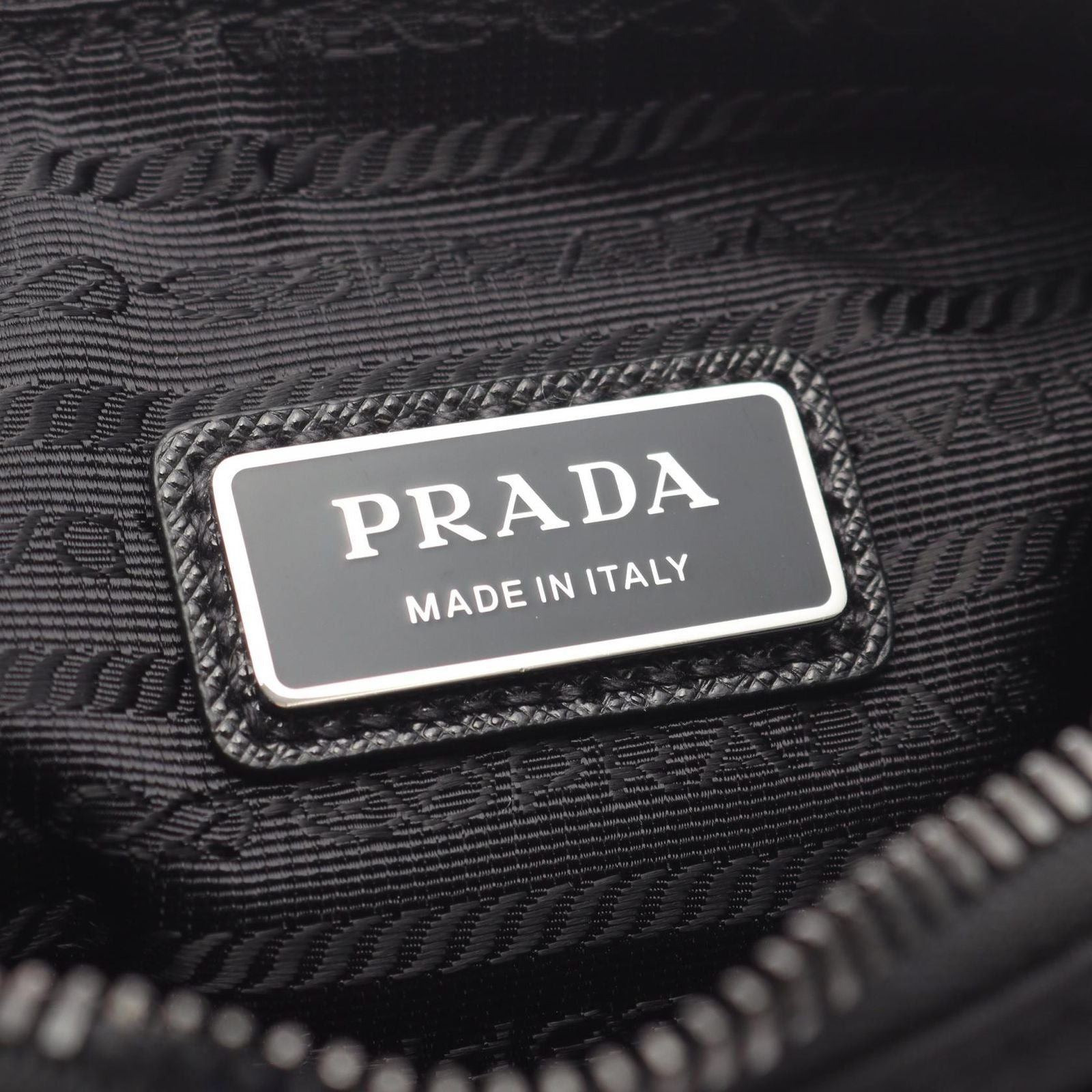 Prada Shoulder Bag Nylon Saffiano Leather — view 4