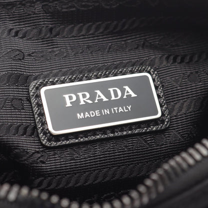Prada Shoulder Bag Nylon Saffiano Leather — view 4