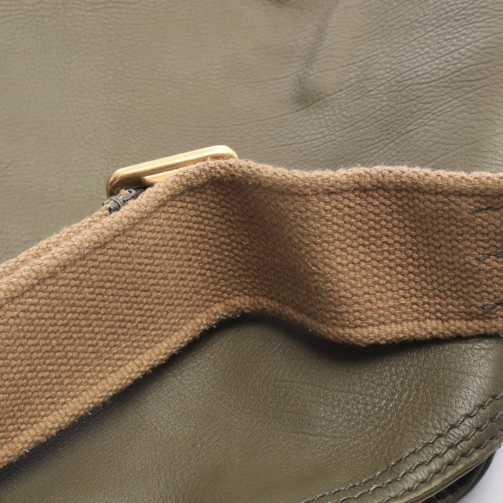 Dior Shoulder Bag Lattice Messenger Green Leather — view 8
