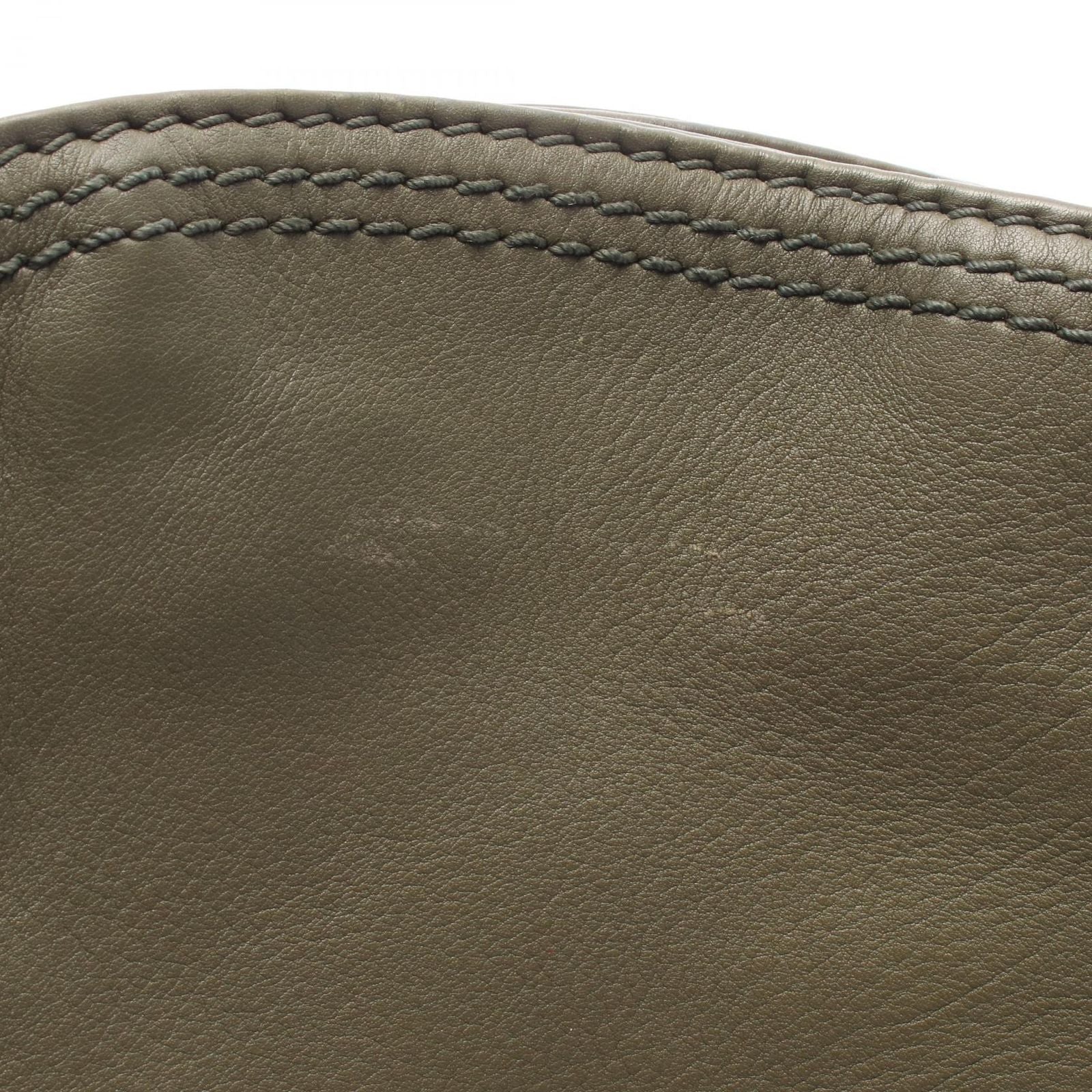 Dior Shoulder Bag Lattice Messenger Green Leather — view 5