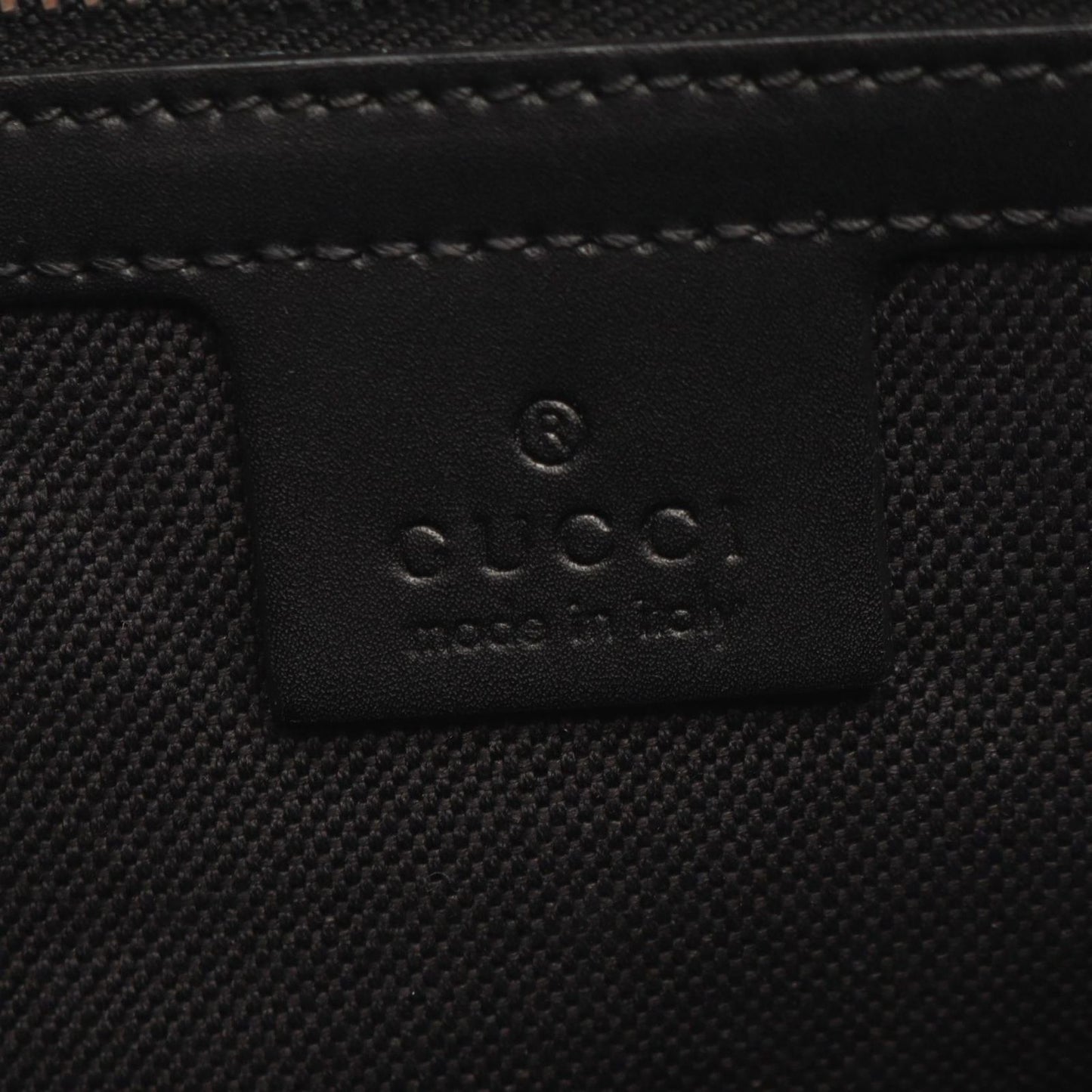 Gucci Shoulder Bag GG Supreme Webbing Line Gray Black Canvas Leather — view 4