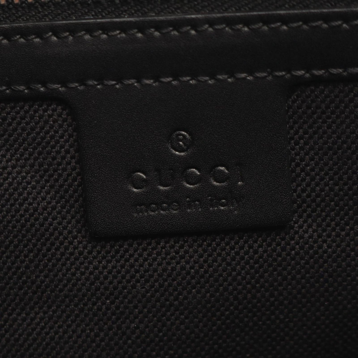 Gucci Shoulder Bag GG Supreme Webbing Line Gray Black Canvas Leather — view 4