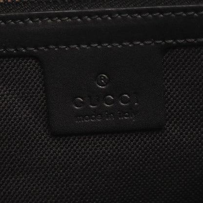 Gucci Shoulder Bag GG Supreme Webbing Line Gray Black Canvas Leather — view 4