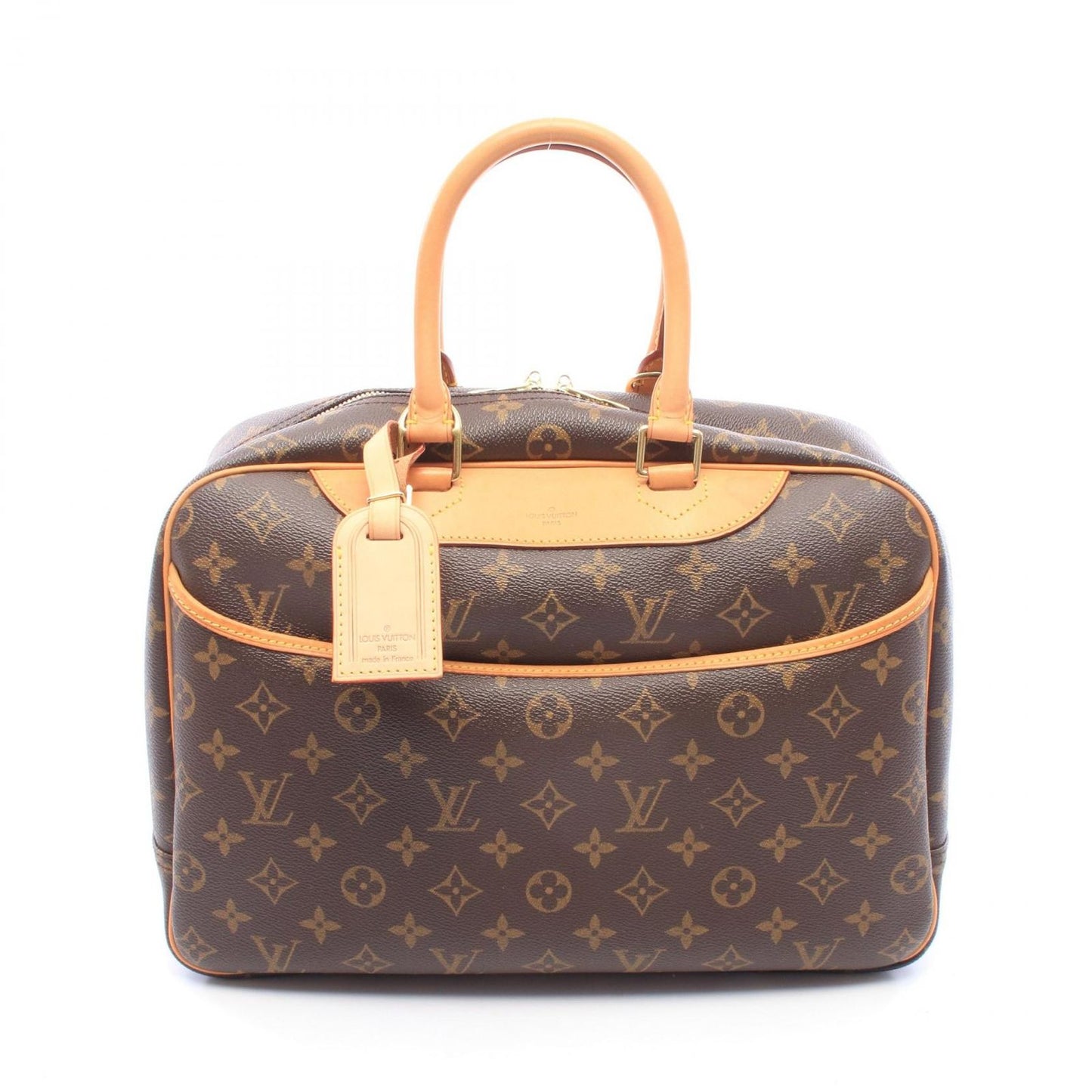 Louis Vuitton Handbag Deauville Bowling Vanity Monogram Leather