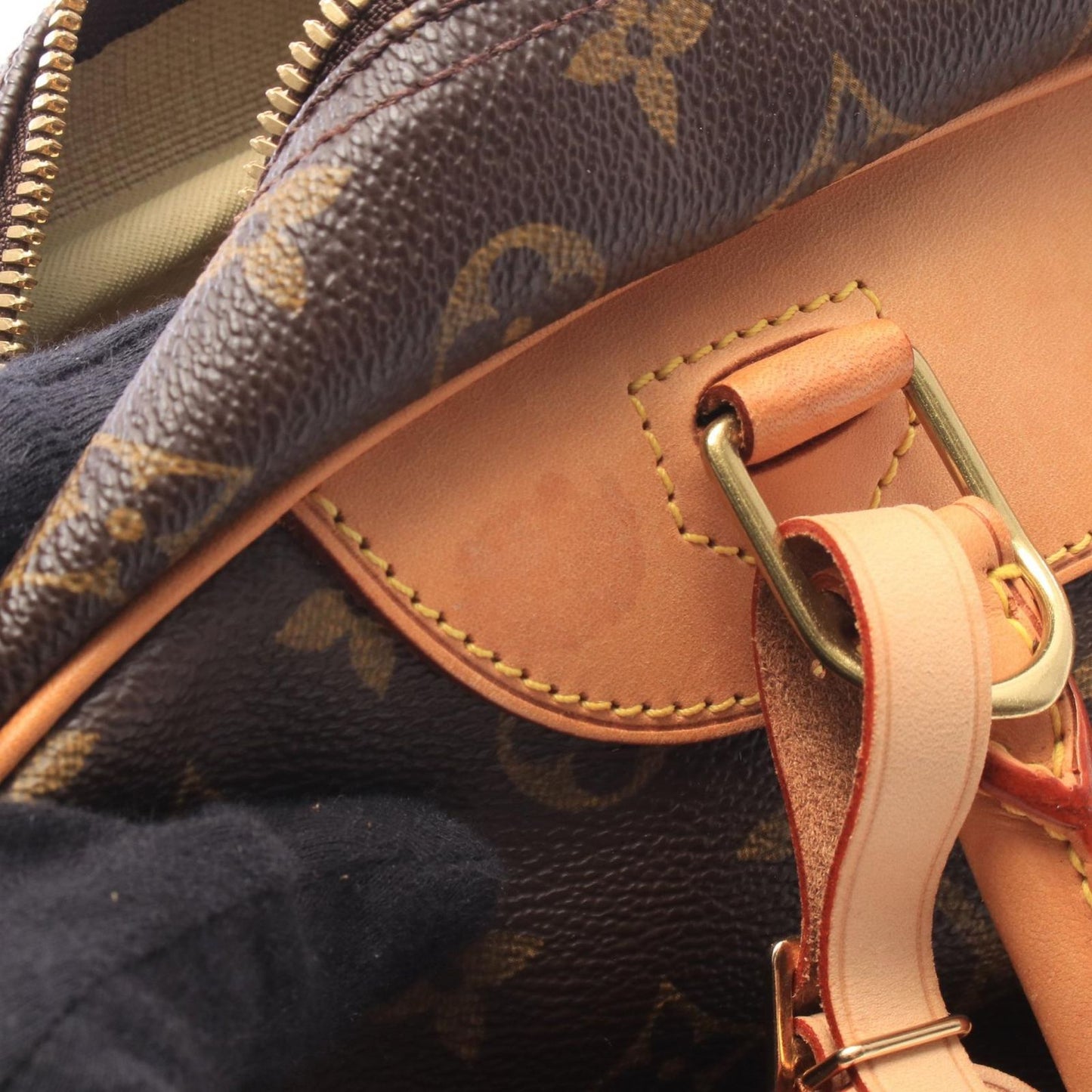Louis Vuitton Handbag Deauville Bowling Vanity Monogram Leather — view 7