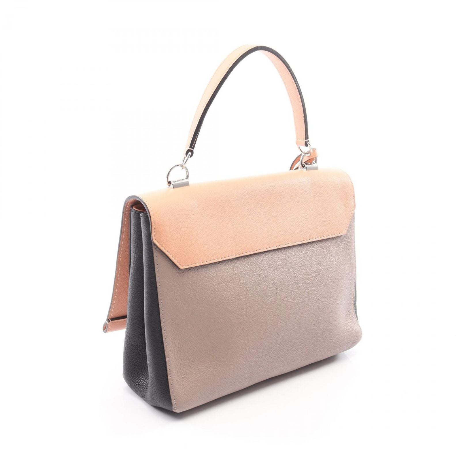 Louis Vuitton Handbag Lockme 2 Pink Gray Noir Leather — view 2