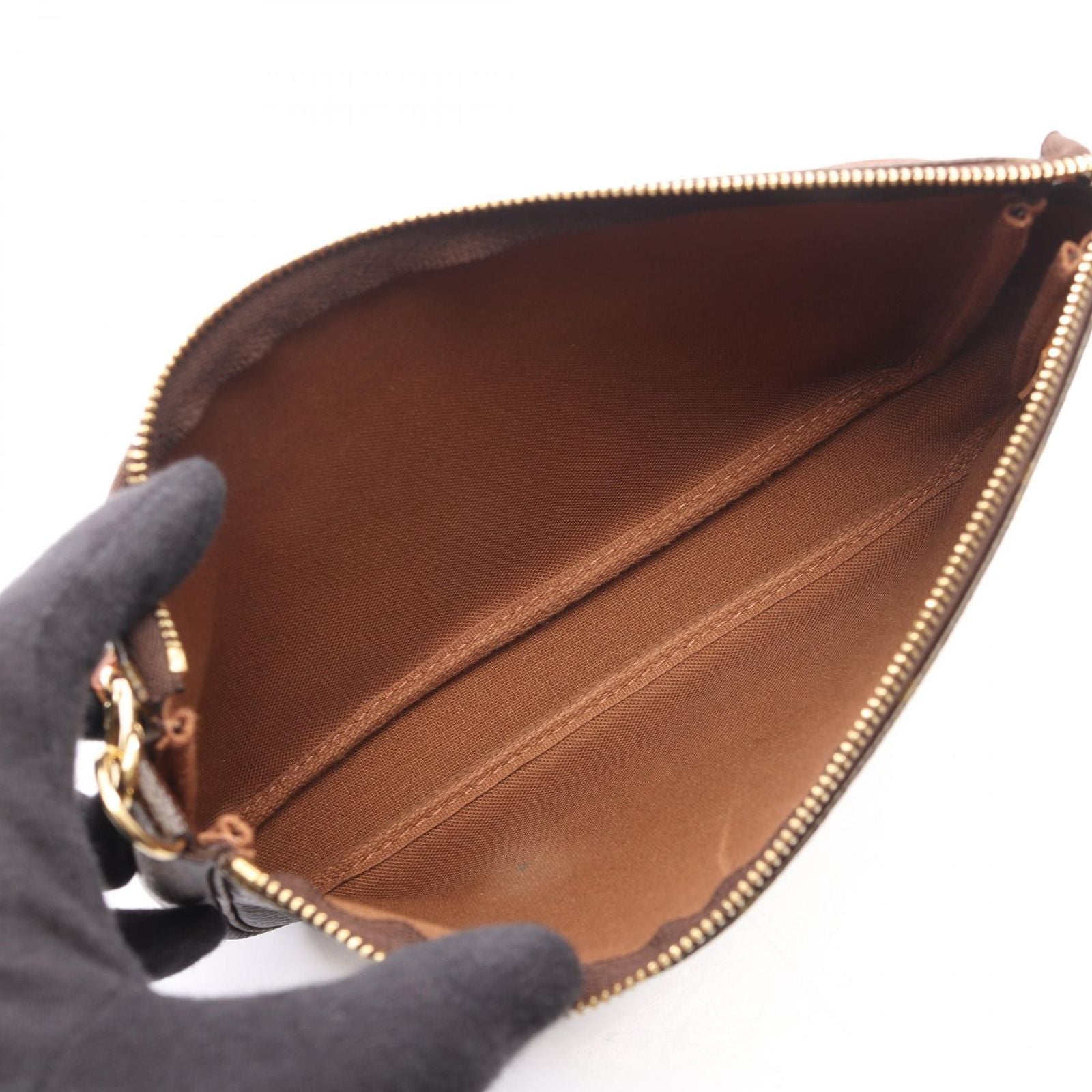 Louis Vuitton Handbag Pochette Soir Leather LV Xmt Pouch — view 3