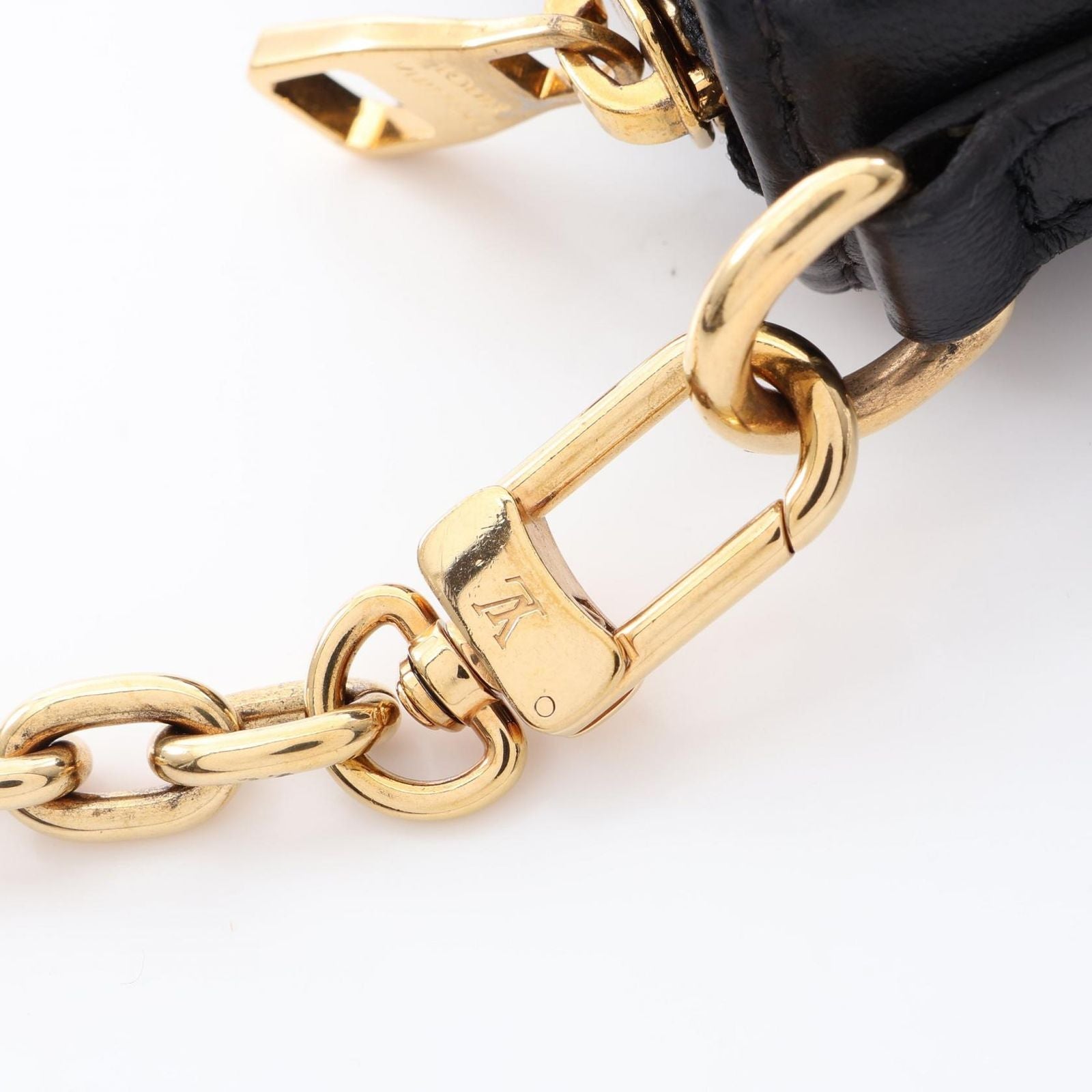 Louis Vuitton Shoulder Bag Pochette Troca Damier Giant Noir Leather — view 7