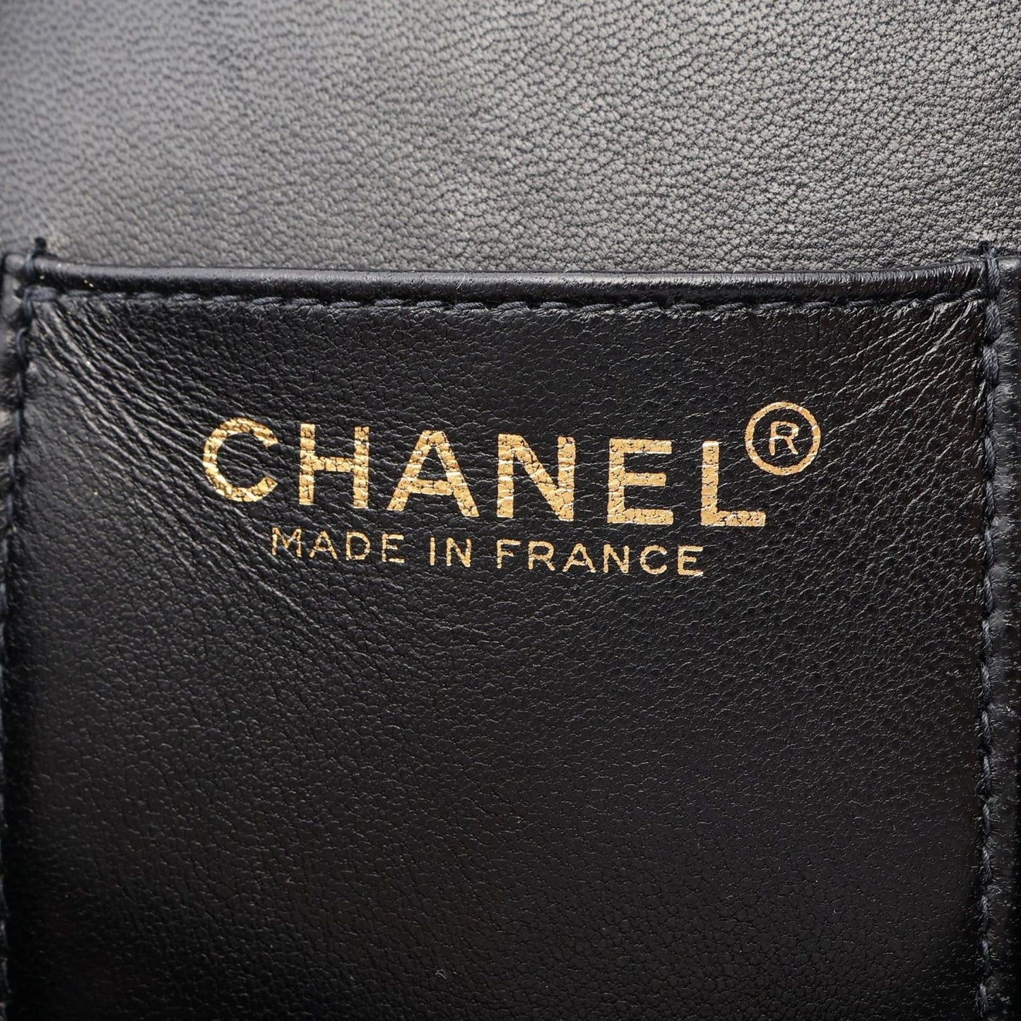 Chanel Handbag Camellia Black Lambskin Fabric Chain Bag — view 4
