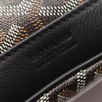 Goyard Shoulder Bag Petit Flo Black Brown Canvas Leather — view 4