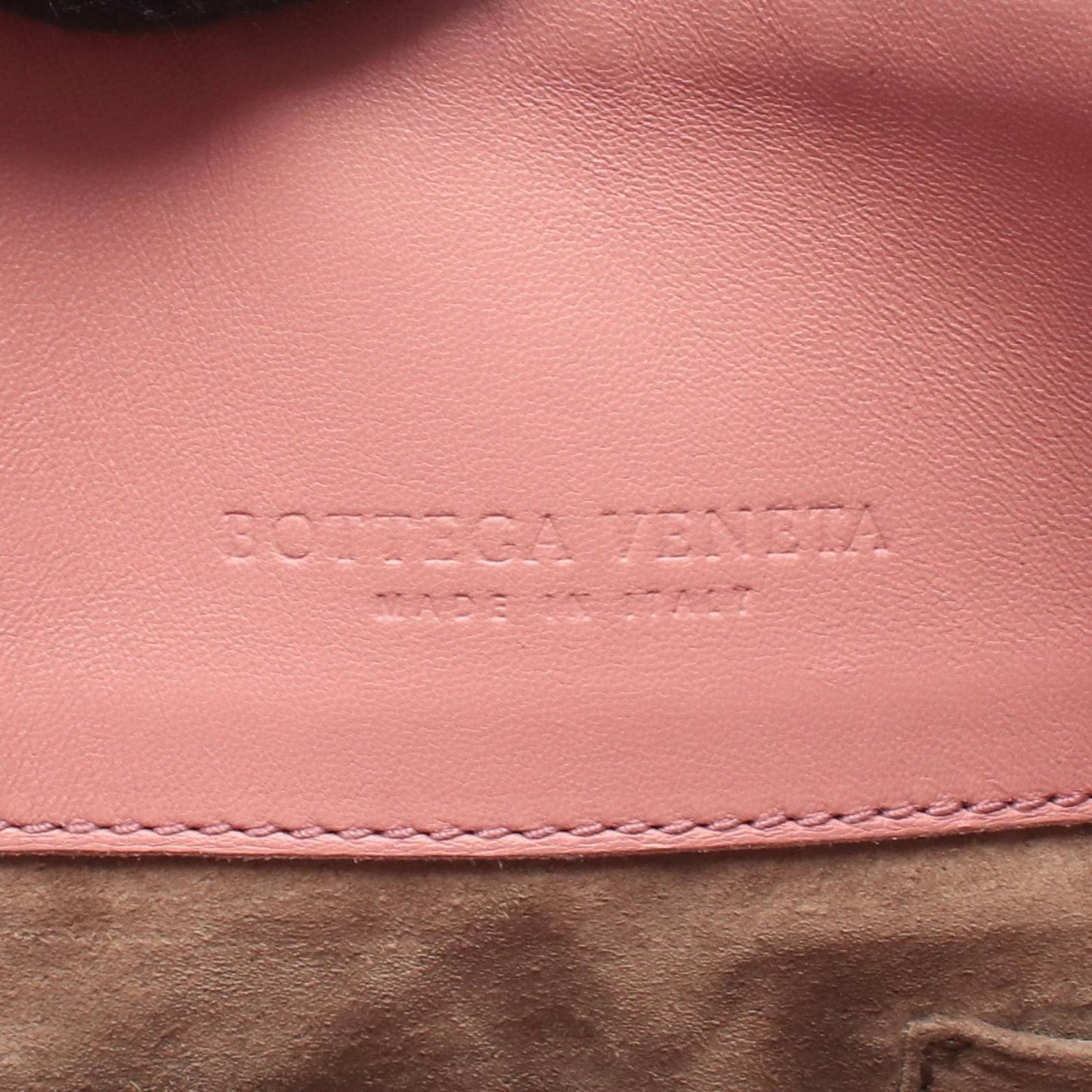Bottega Veneta Shoulder Bag Intrecciato Pink Leather Chain — view 4