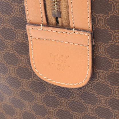 Celine Handbag Macadamia Brown Canvas Leather — view 4