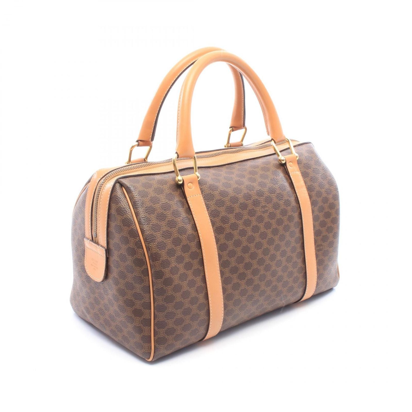 Celine Handbag Macadamia Brown Canvas Leather — view 2