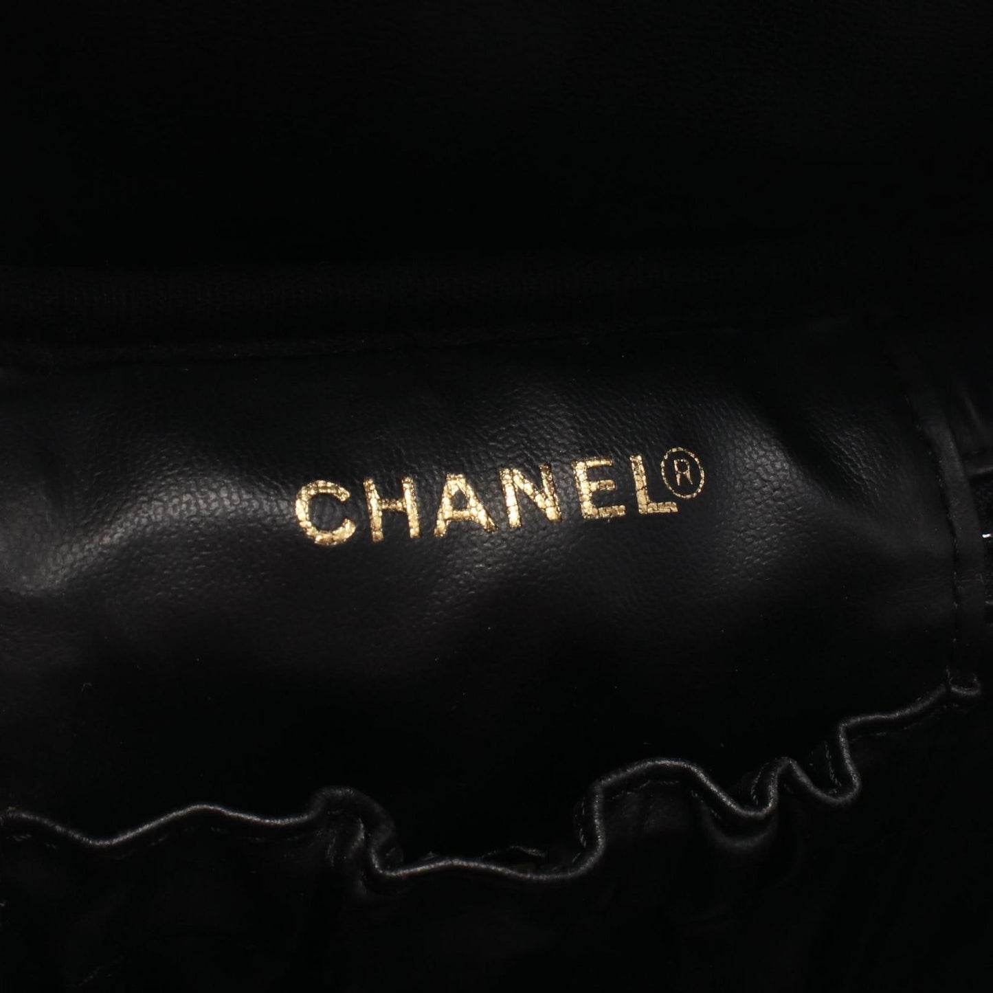 Chanel Handbag CC Logo Black Caviar Leather Vertical Vanity — view 4