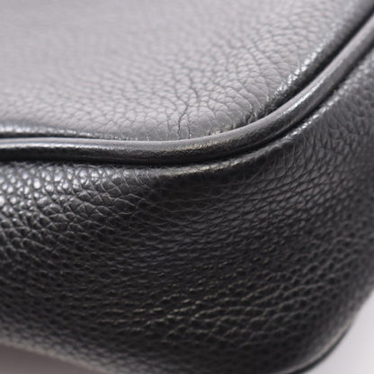 Gucci Shoulder Bag Webbing Line Black Leather Logo Print — view 8