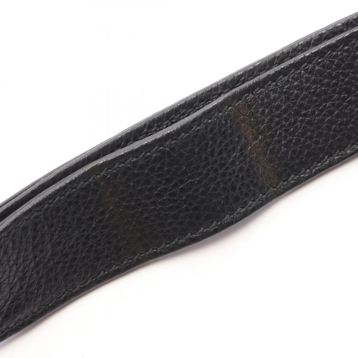 Gucci Shoulder Bag Webbing Line Black Leather Logo Print — view 7