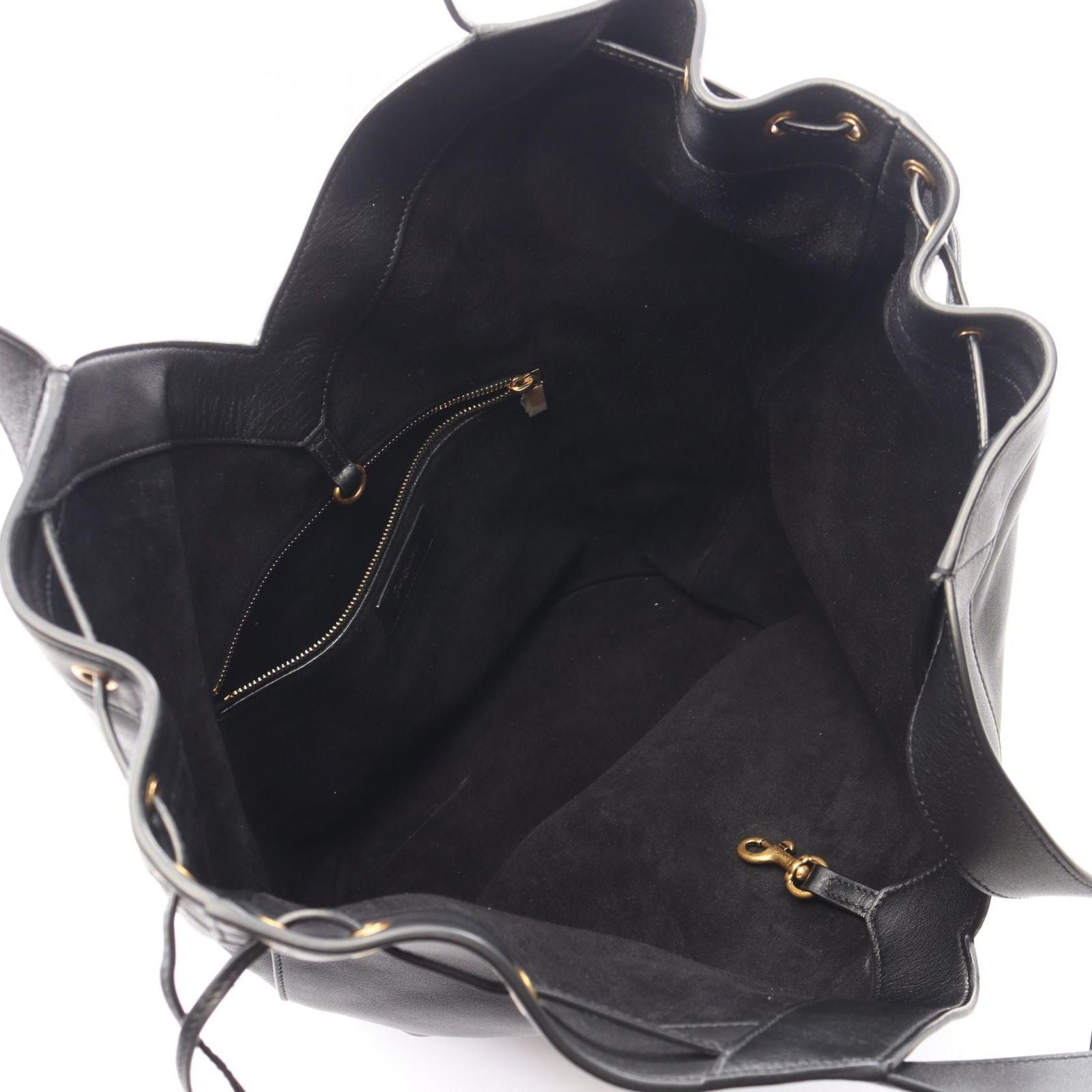 Saint Laurent Paris Tote Hobo Black Leather — view 3