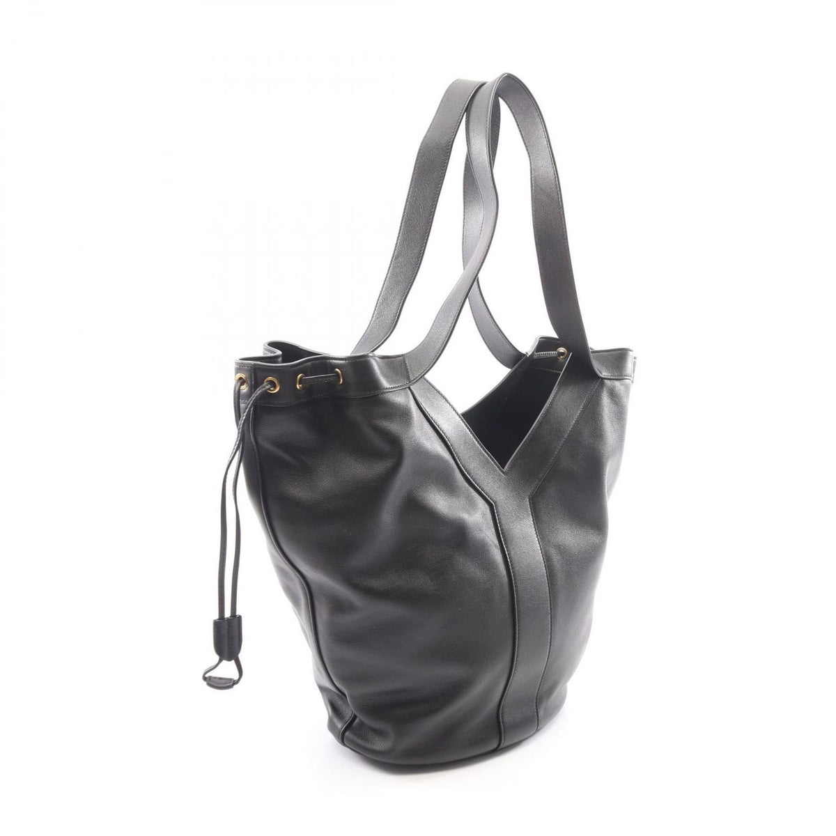 Saint Laurent Paris Tote Hobo Black Leather — view 2