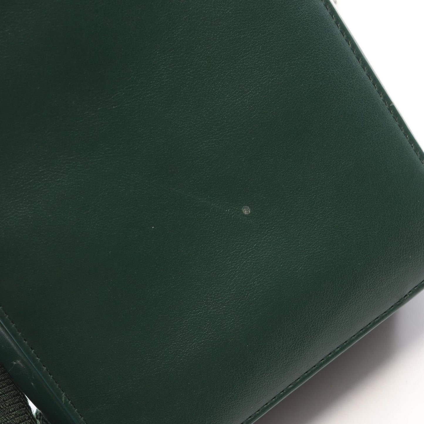 Dior Shoulder Bag World Tour Messenger Pouch Oblique Green Leather — view 8