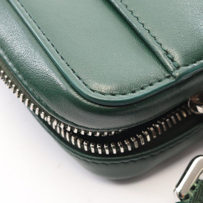 Dior Shoulder Bag World Tour Messenger Pouch Oblique Green Leather — view 7